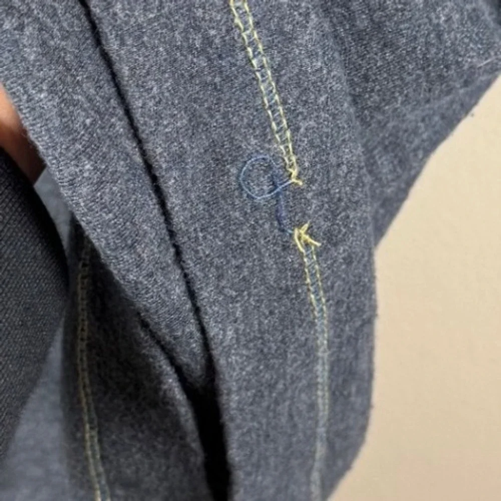 Robert Graham Blue Textured Quarter Zip Long Sleeve Pullover Shirt Men's 4XL - Picture 5 of 7